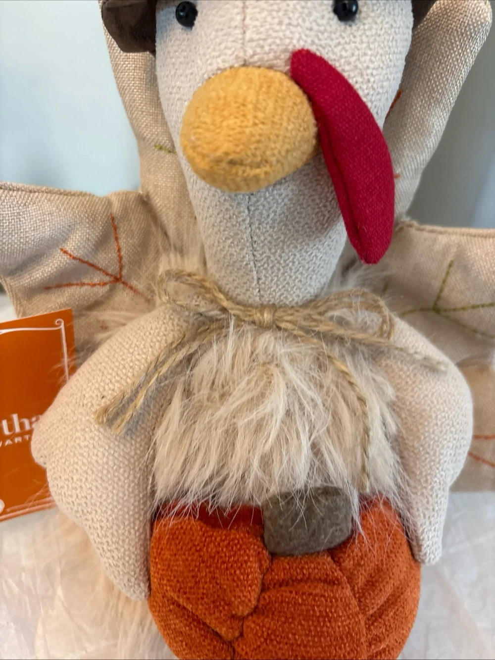 Martha Stewart Thanksgiving Turkey WITH PUMPKIN 11.5 x 11 inches NWT